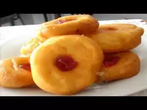 Video: How To Make Nigerian Donuts / Doughnuts (Jam filled)